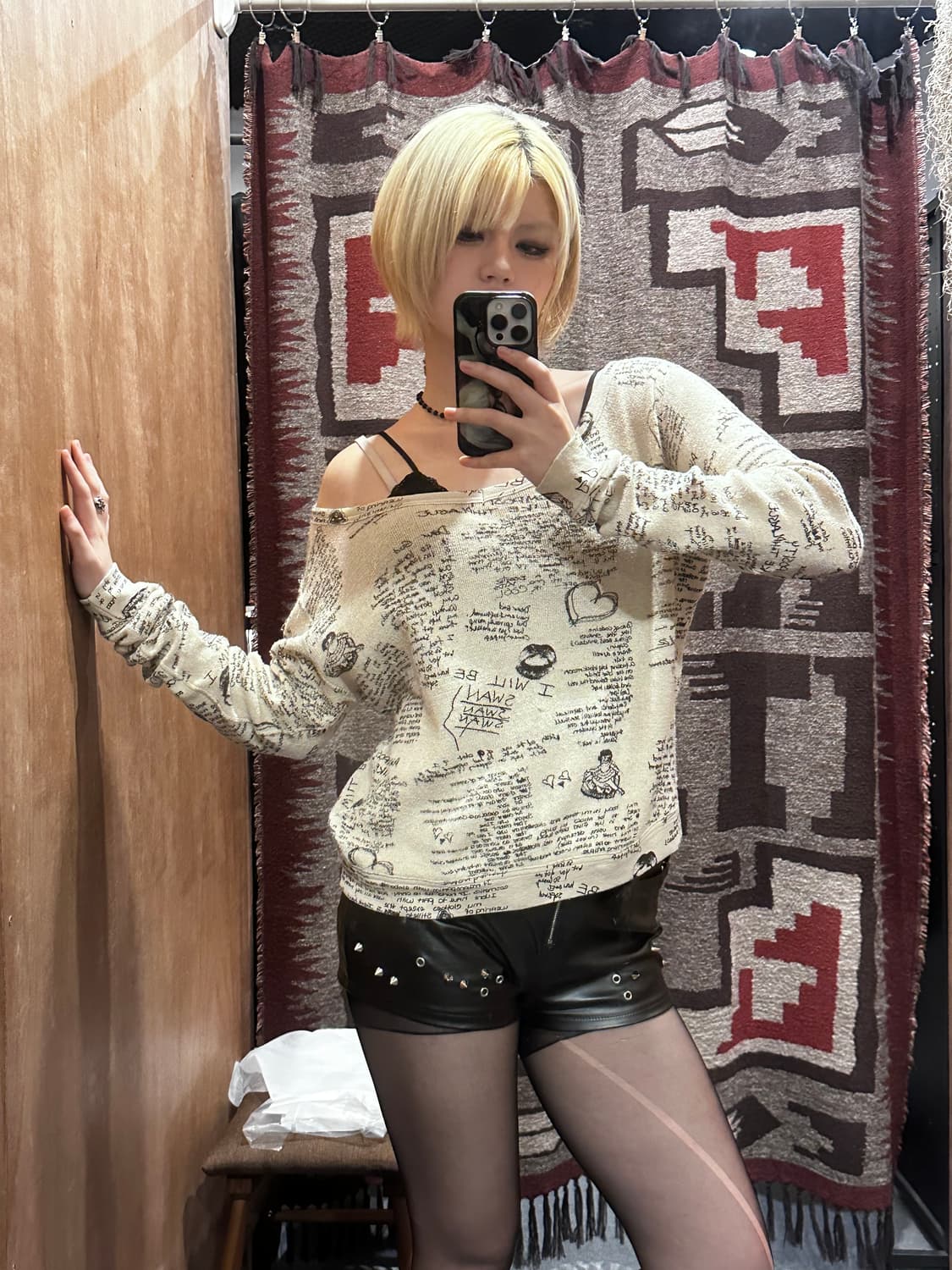 HYSTERIC GLAMOUR Message L/S T-shirt 상품이미지3