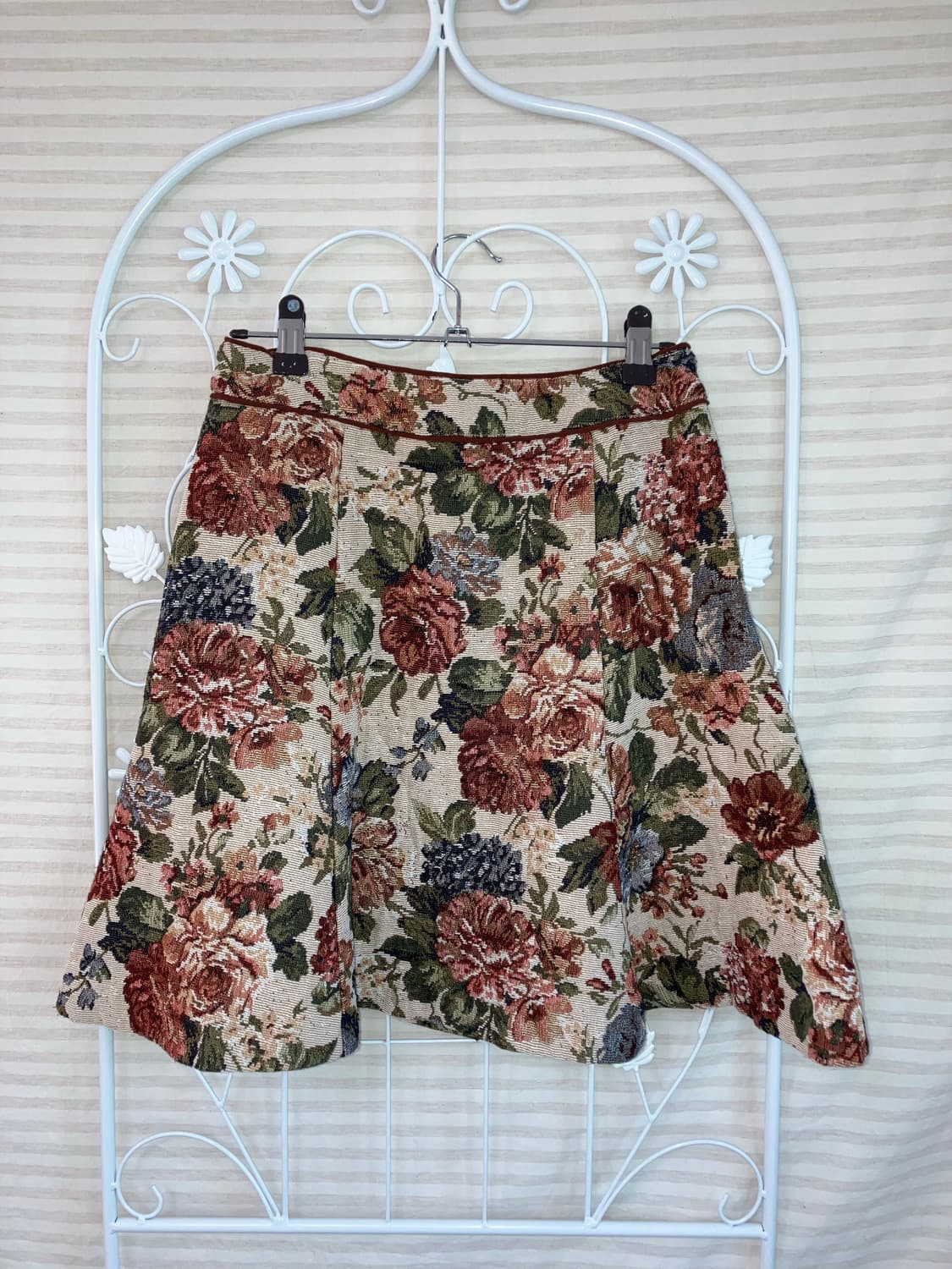 jpn vintage 플라워 패턴 미니 스커트 y2k 스트릿 갸루 펑키 상품이미지2