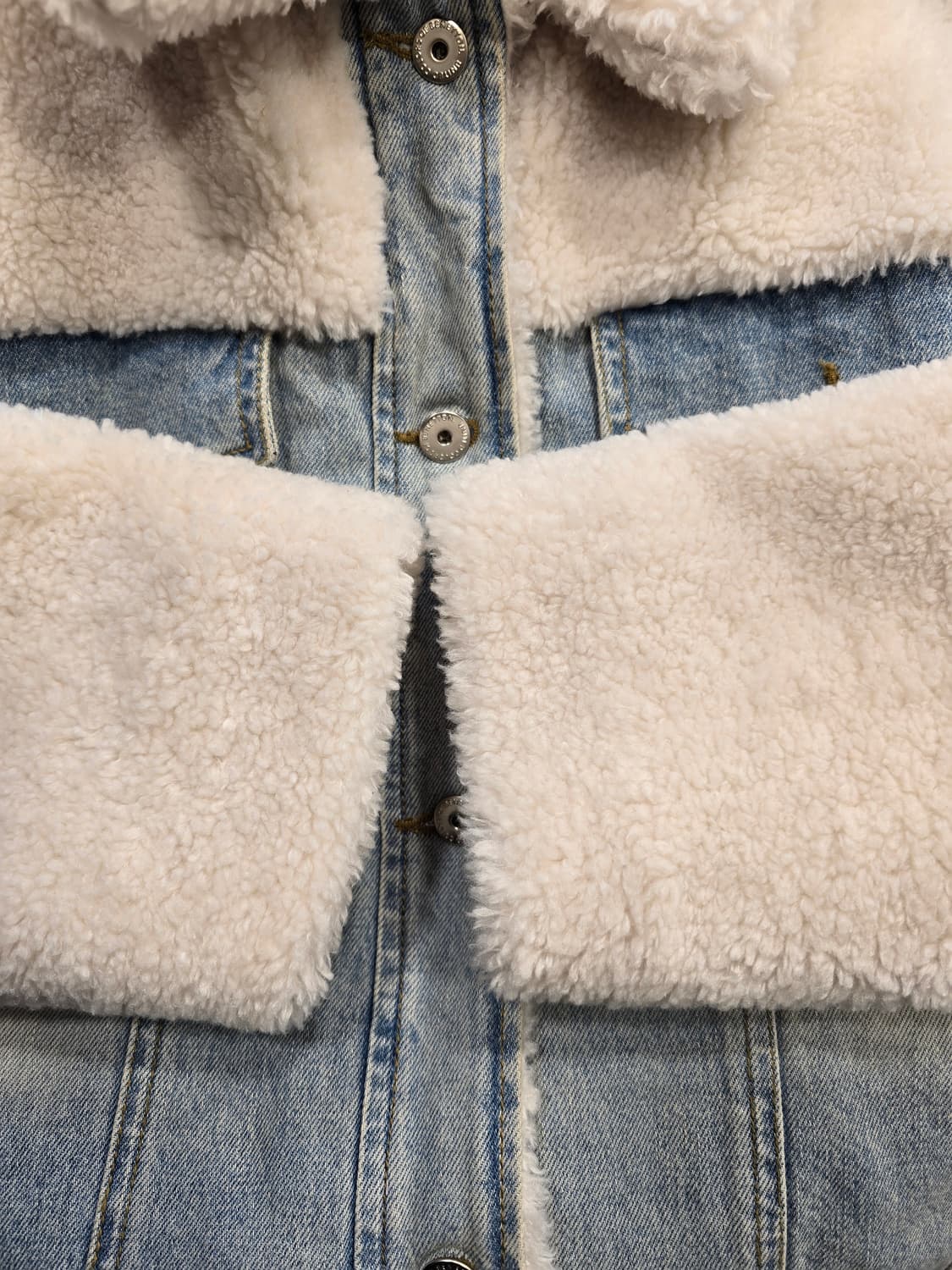 거의새거) 베네통 뽀글이 패딩 청자켓 90(55~66) 상품이미지6