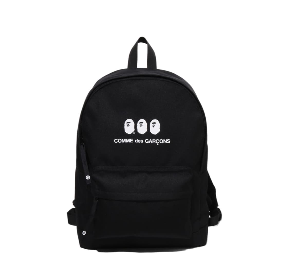 [OS] 베이프 x 꼼데가르송 오사카 백팩 블랙  상품이미지1