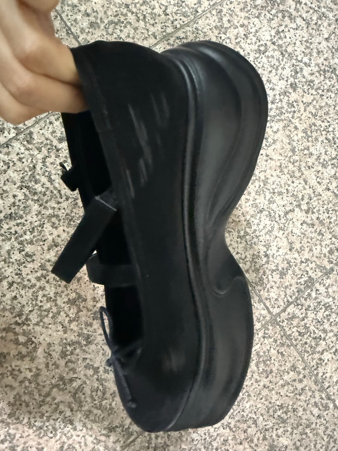 쓰리투에이티 스트랩 메리제인 플랫폼 블랙 245 상품이미지8