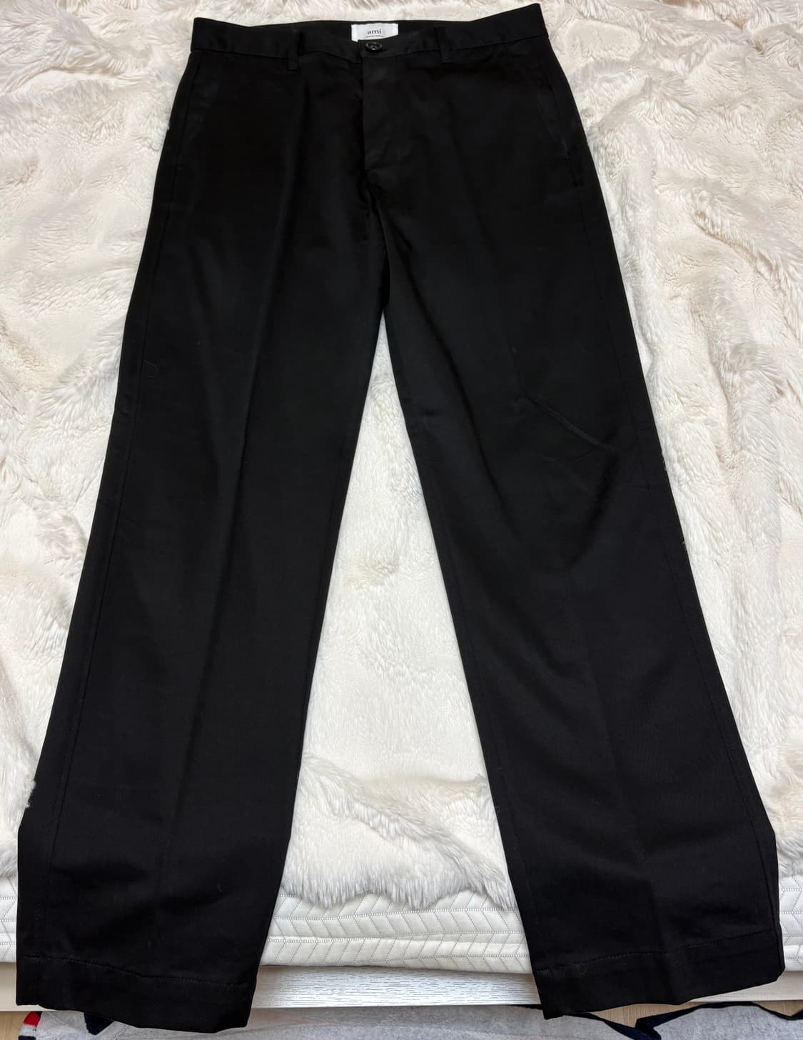 AMI 아미 스트레이트 치노 팬츠 블랙 / L 상품이미지2