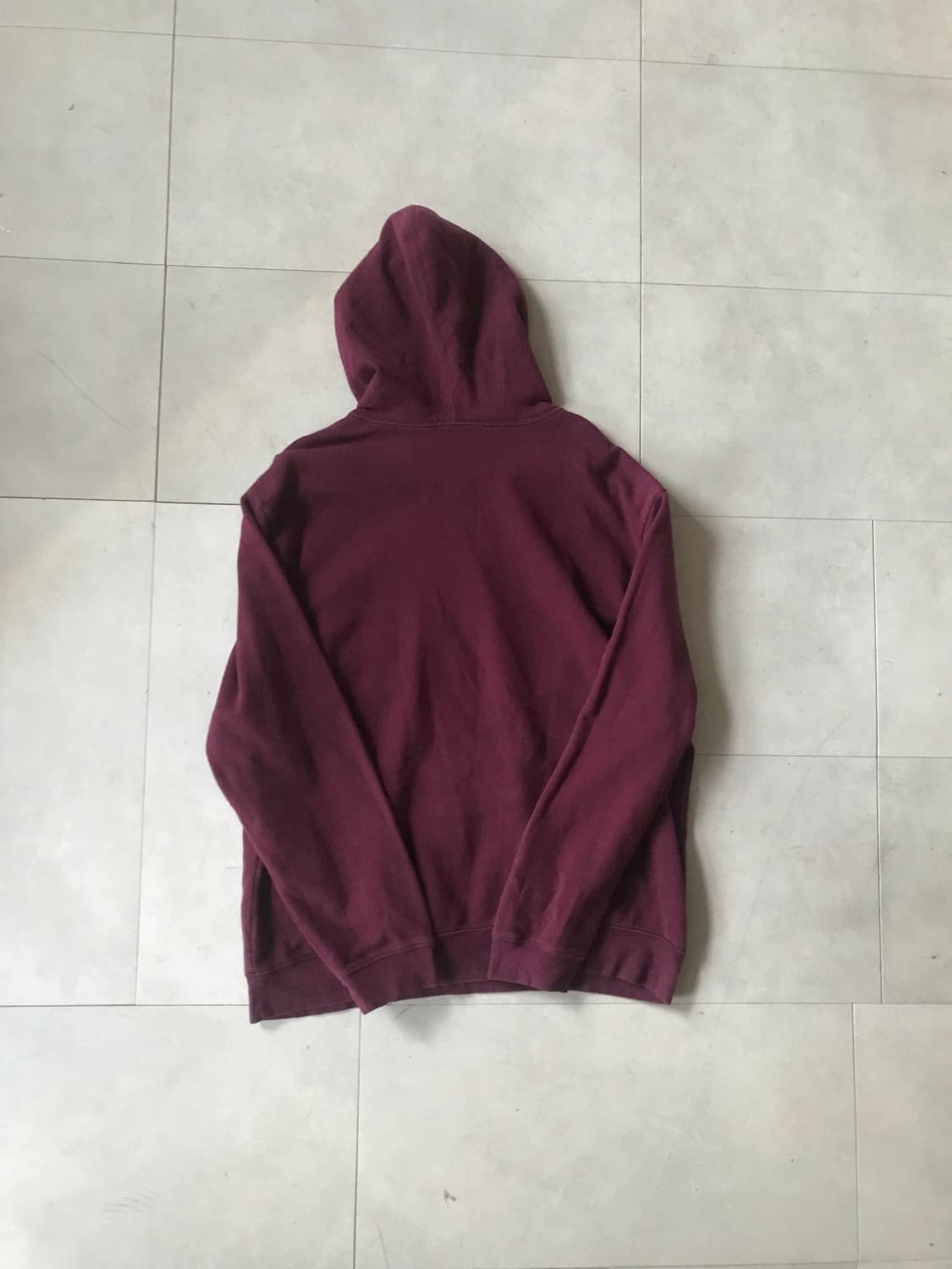 갭 버건디 오버핏 후드티 상품이미지7