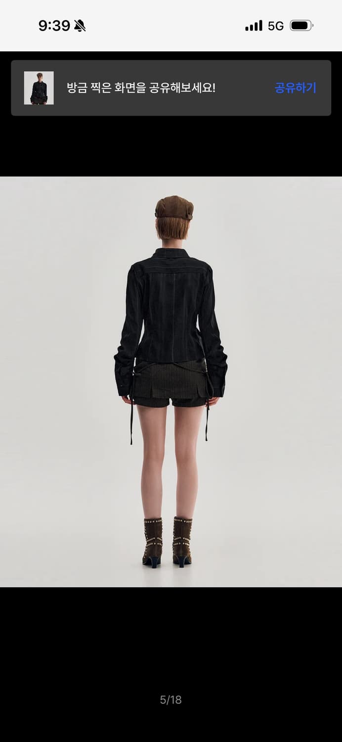 킴지수 Long Sleeve Button Up Shirt M 상품이미지3