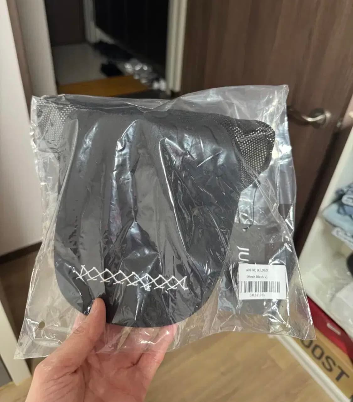 준느 자수 로고 매쉬 모자 새상품 판매  상품이미지1