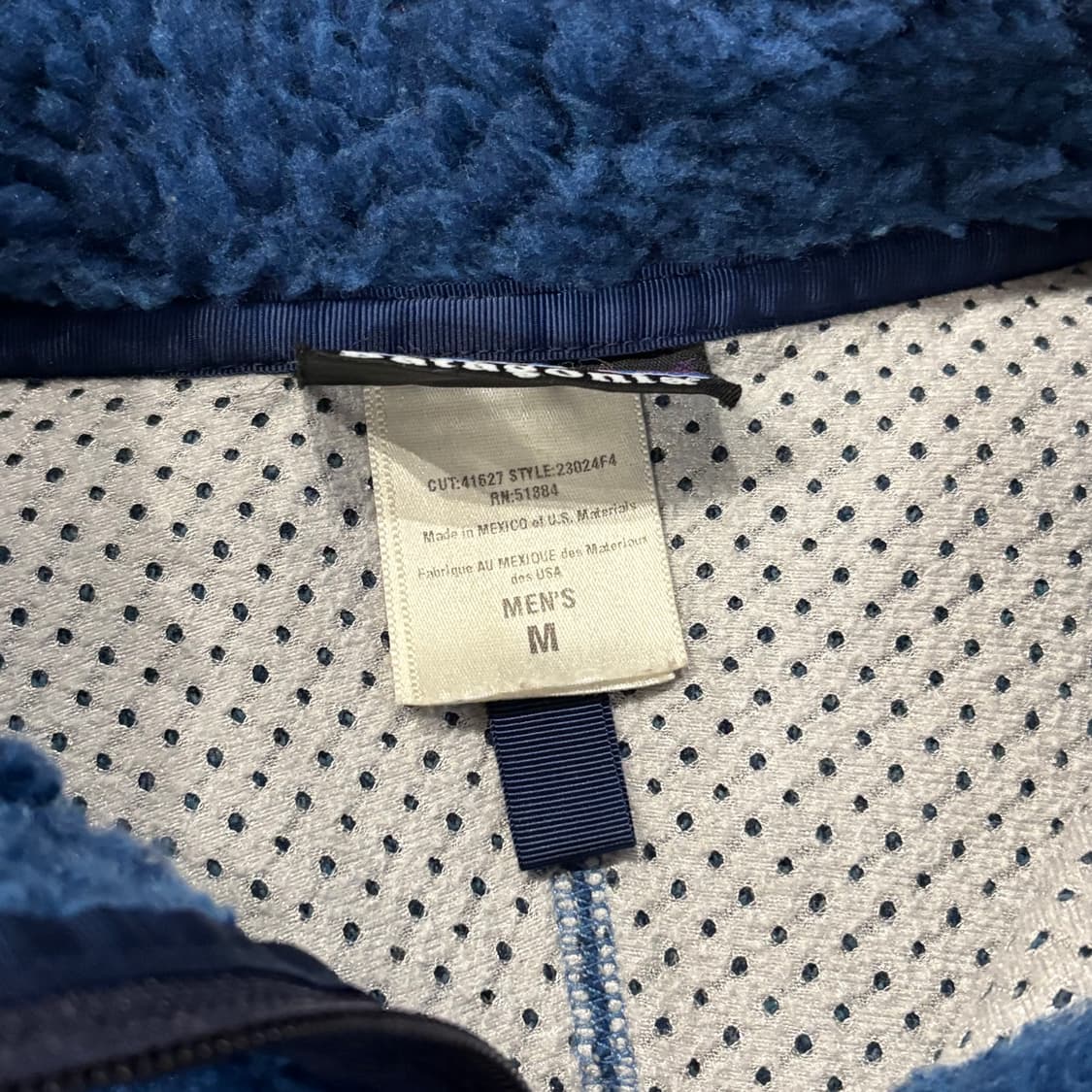 [M] USA 파타고니아 딥파일 후리스 가디건 자켓 네이비 플리스 상품이미지7