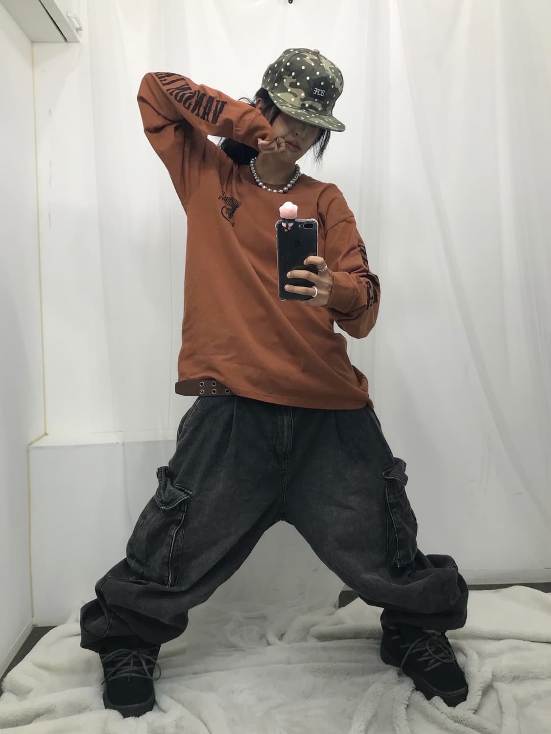 ☠️ 밴슨 프린팅 브라운 !! 롱슬리브 ☠️ 상품이미지6