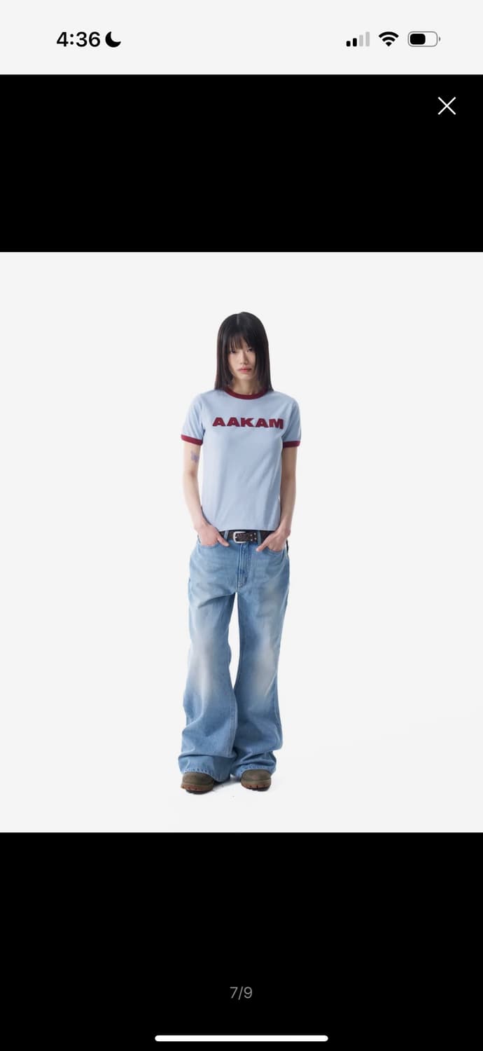 아캄 Washed Flare Denim Pants (Blue) 상품이미지1