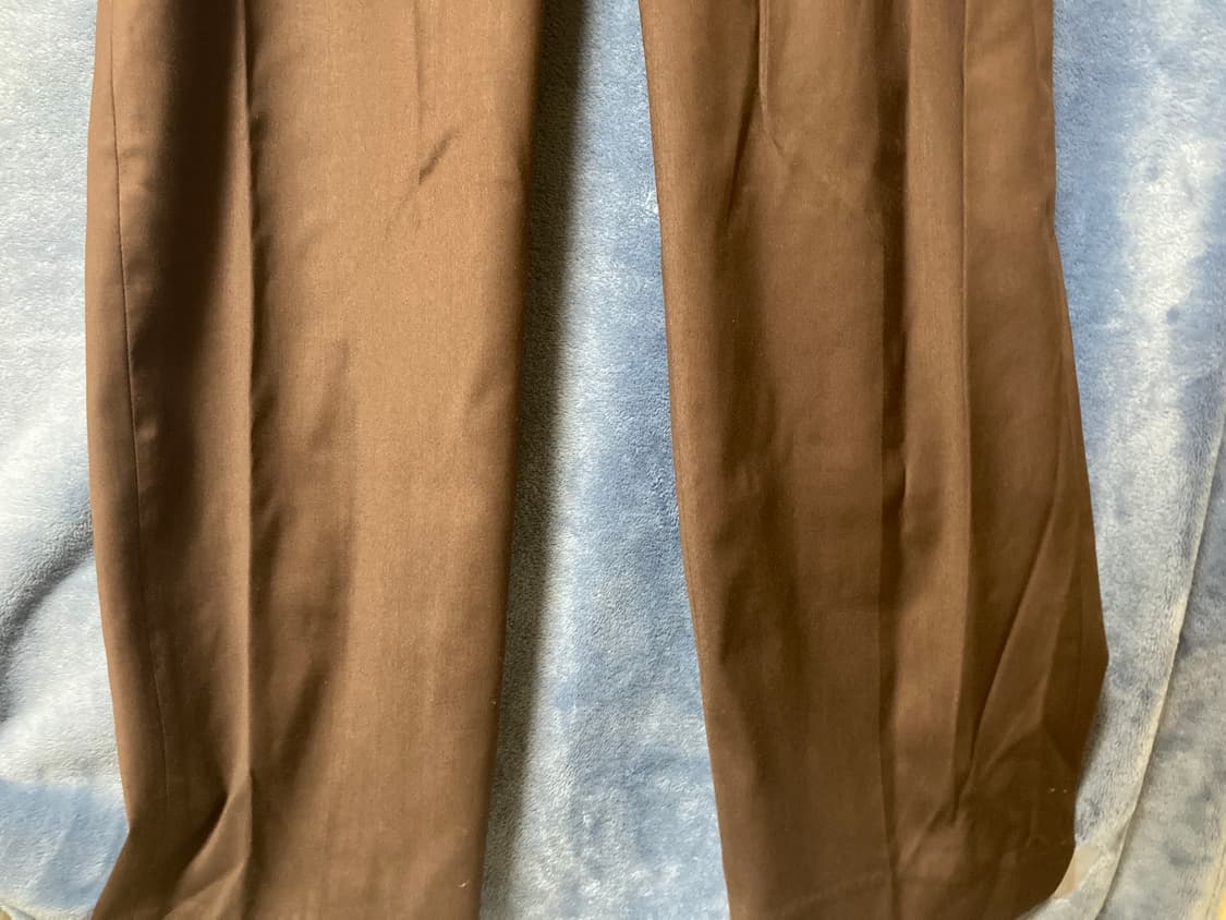 [새제품,M] 파츠 투 플리츠 벨티드 슬랙스 (다크 브라운) 상품이미지8