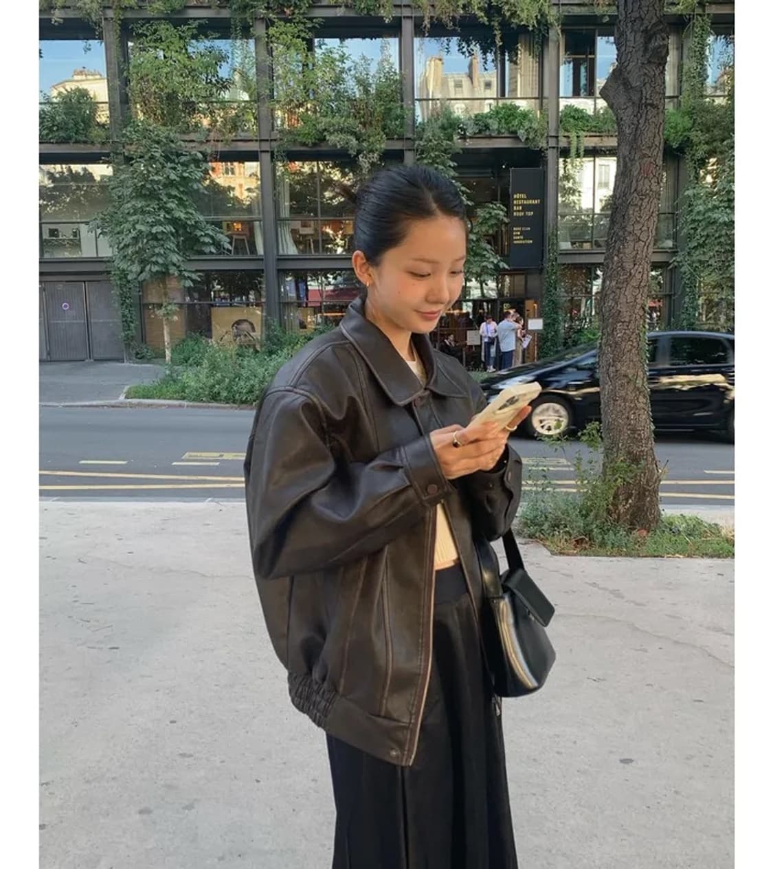 유이니 레더자켓 상품이미지1