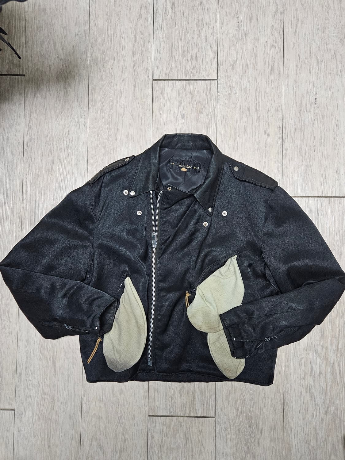 70s 할리데이비슨 나일론 모터사이클 자켓 상품이미지1