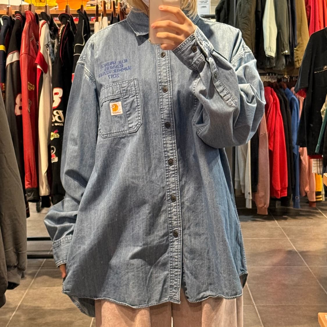 [NO.9] 칼하트 데님 긴팔셔츠 상품이미지2