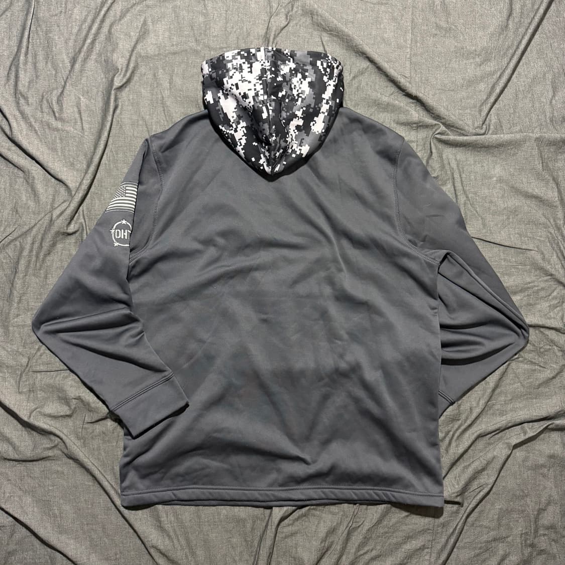 Military Digital Camo Quarter-Zip Hoodie 상품이미지2