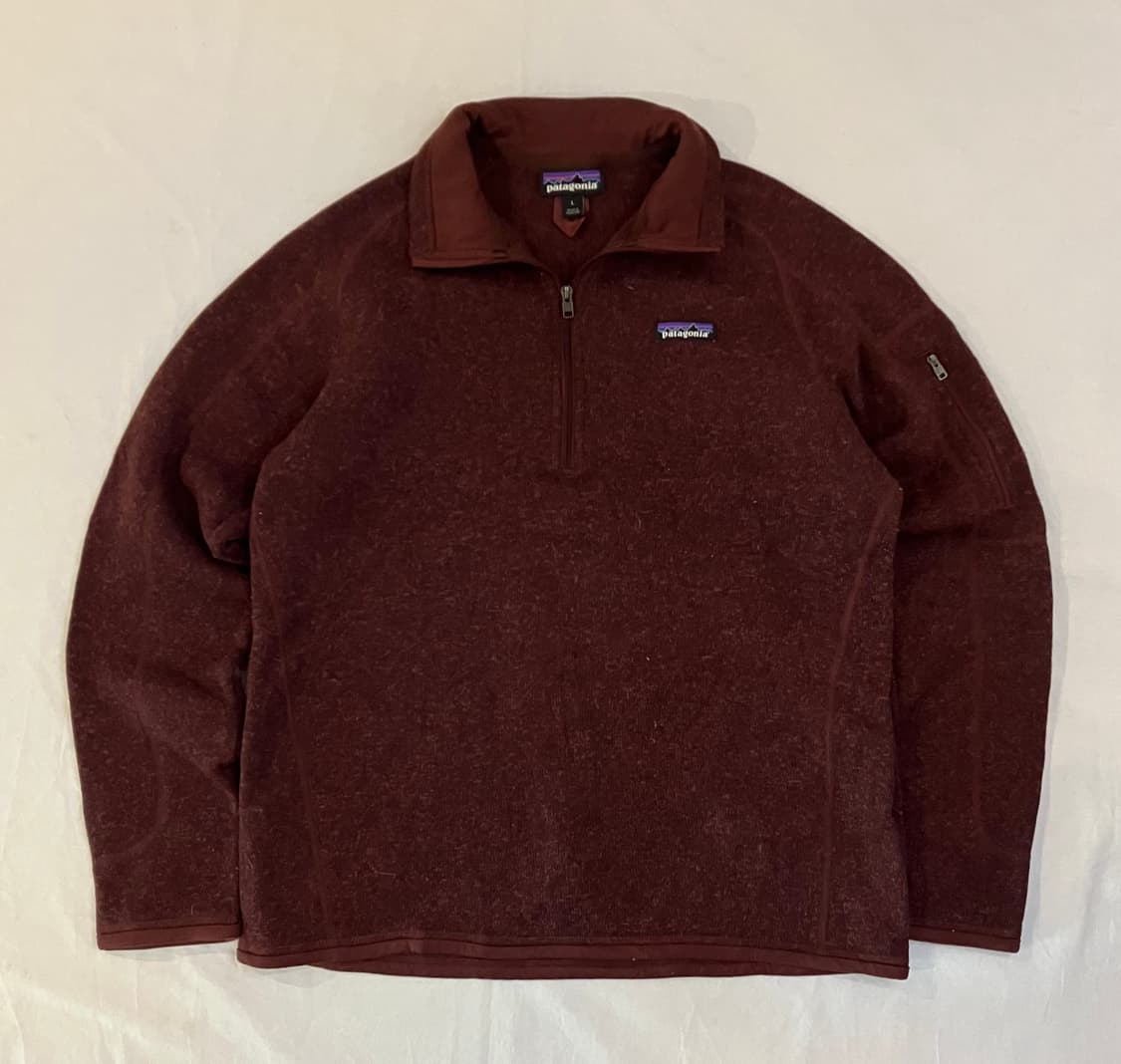 파타고니아 신칠라 베터 하프집업 플리스 버건디 상품이미지1