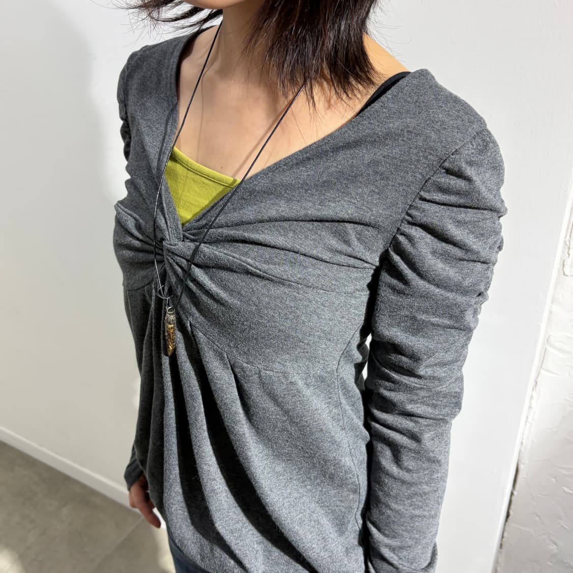 일본빈티지 퍼프 셔링 티셔츠 상품이미지2