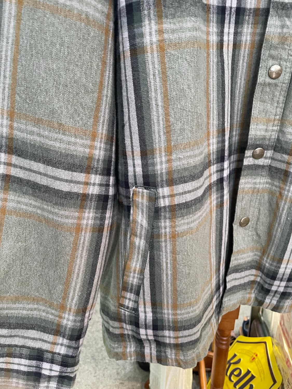 칼하트 체크 패턴 코트 남방 상품이미지2