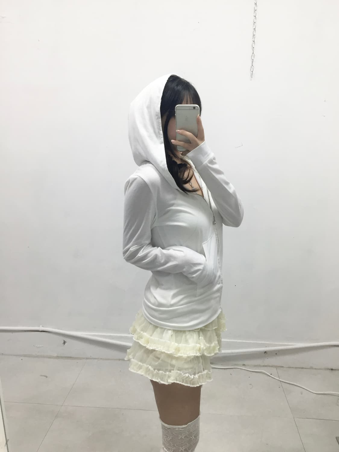 [TOCCO CLOSET] 로걀 갸루 레이스 후드집업 상품이미지2