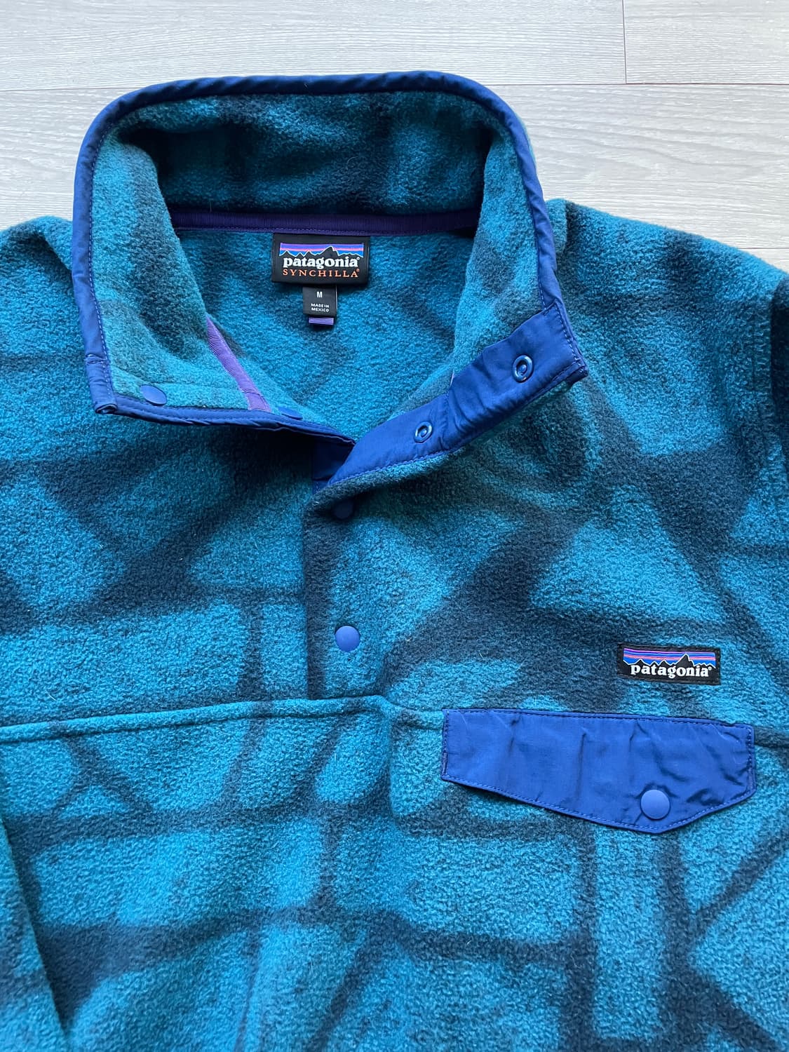 파타고니아 신칠라 아즈텍 블루 플리스 빈티지 patagonia 상품이미지4