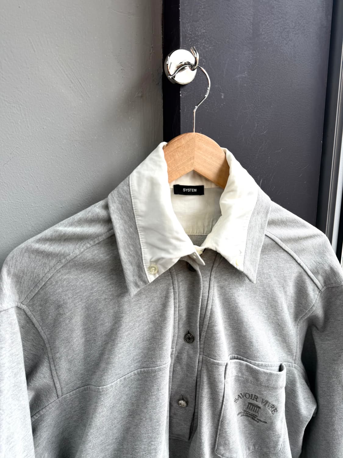 82/ 시스템 22SS 셔츠 레이어링 긴팔 상품이미지3