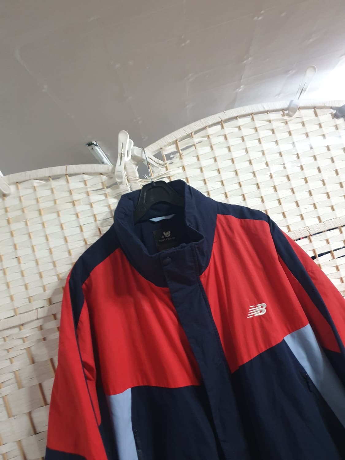 뉴발란스 바람막이 자켓 레드 네이비 110 상품이미지3