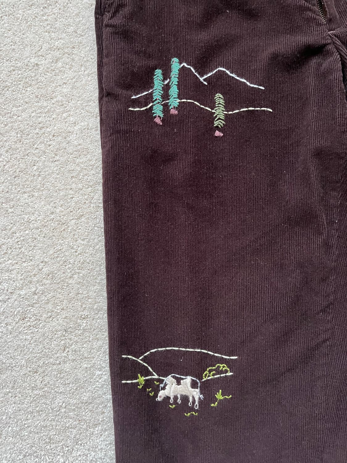 보디 자수 코듀로이 팬츠 (30-31) 상품이미지6