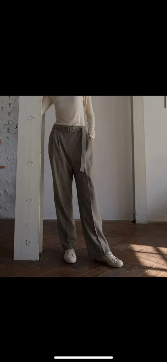 H8 플란넬 울팬츠 - 멜란지브라운, 베이지 M 상품이미지2