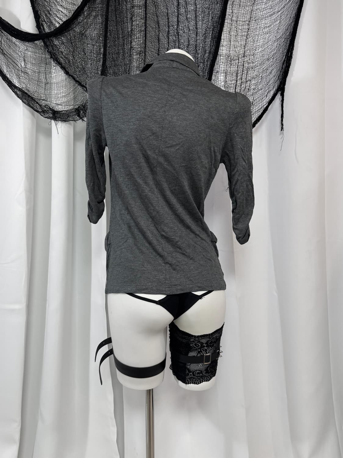 charcoal shirring jacket 상품이미지3