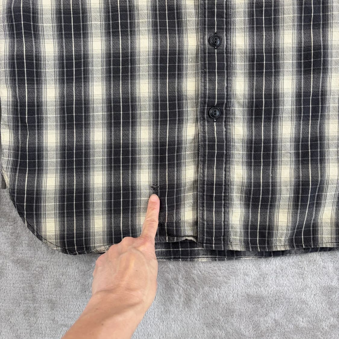 RRL 더블알엘 플래드 우븐 워크셔츠 블랙 상품이미지6