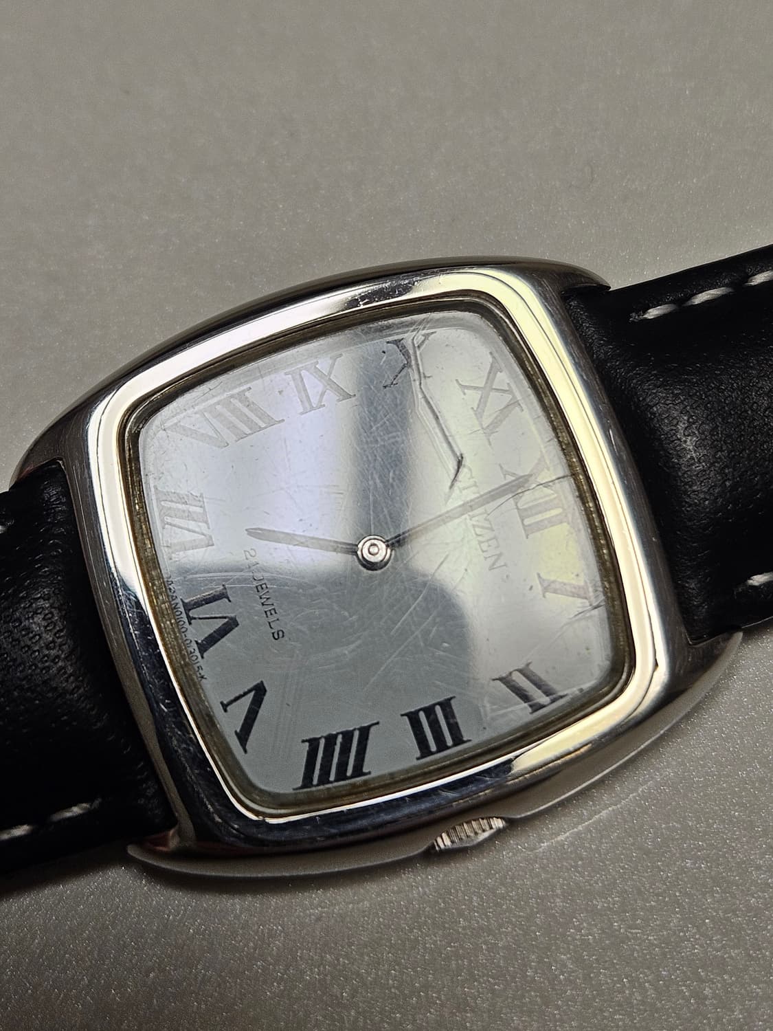 빈티지 시티즌  수동 가죽 시계 상품이미지5