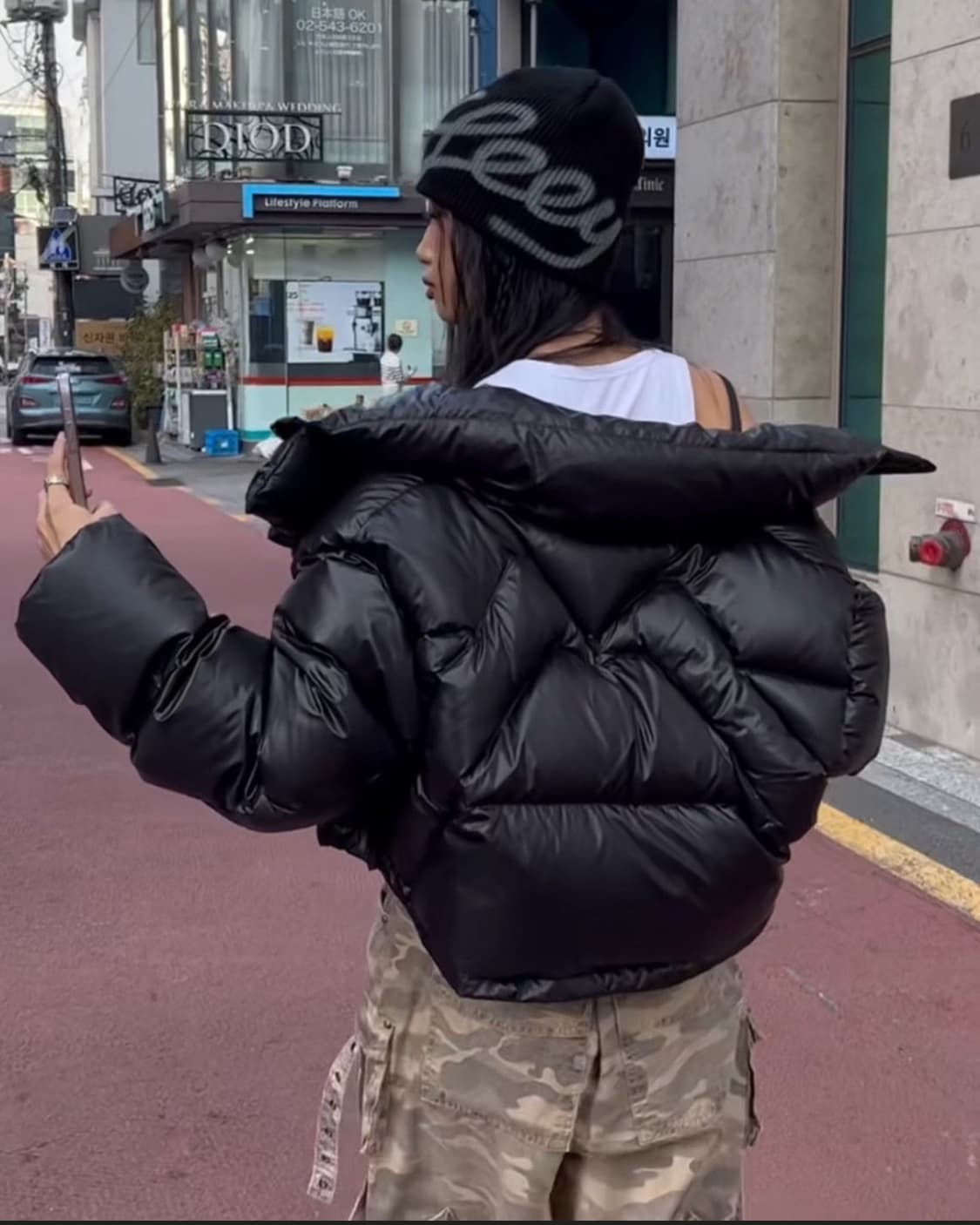 Leey 크롭 패딩 crop puffer 상품이미지1