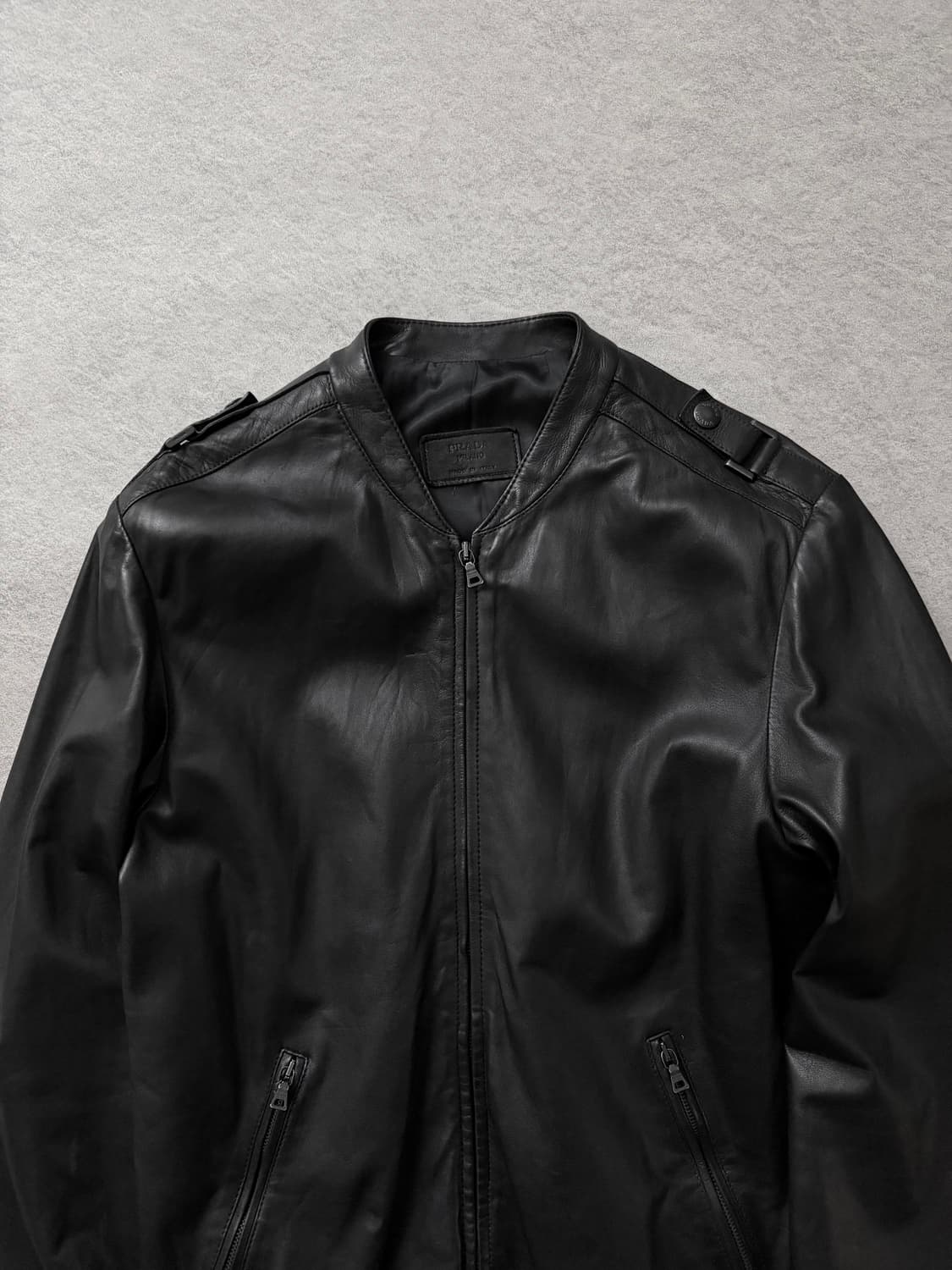 프라다 07AW 에폴렛 레더 블루종 자켓 상품이미지3