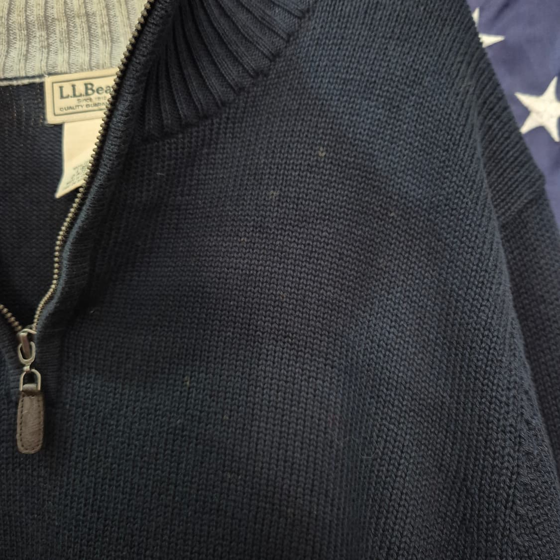 1990-00s LLBEAN 엘엘빈 코튼 반집업 신칠라 상품이미지4