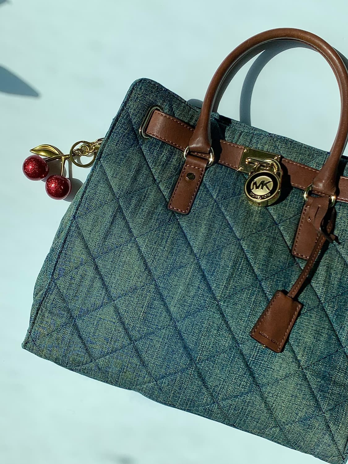 Michael Kors Bule Denim Hamiltom Bag 상품이미지1
