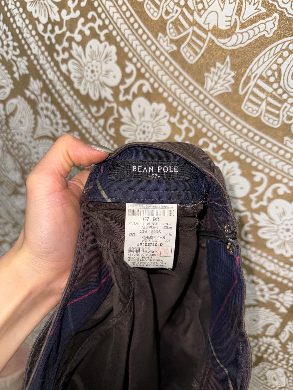 빈폴 여성 더블버튼 미디스커트  상품이미지6