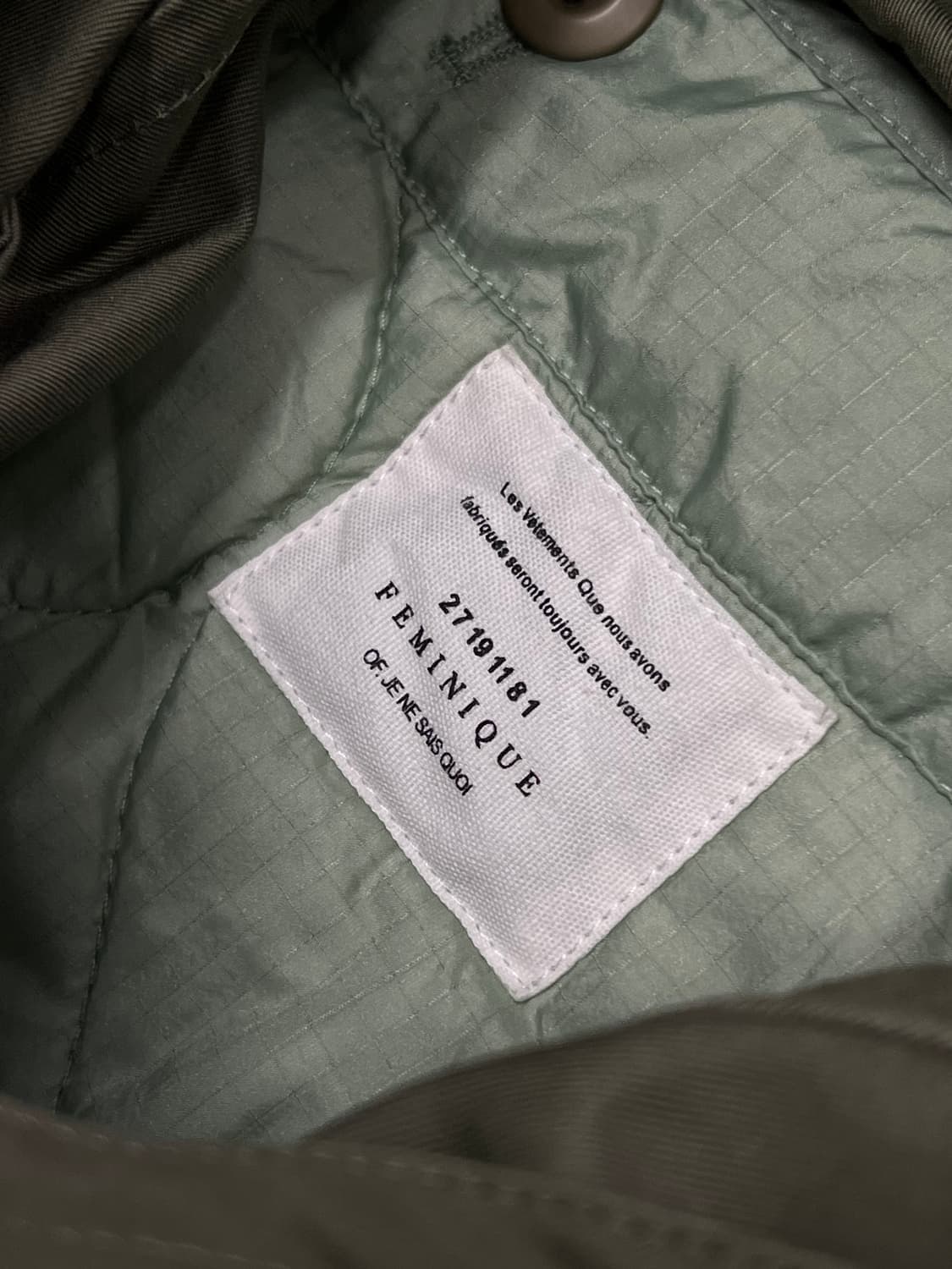 페미니크 우먼스 밀리터리 테일 롱 필드 야상 자켓 상품이미지4