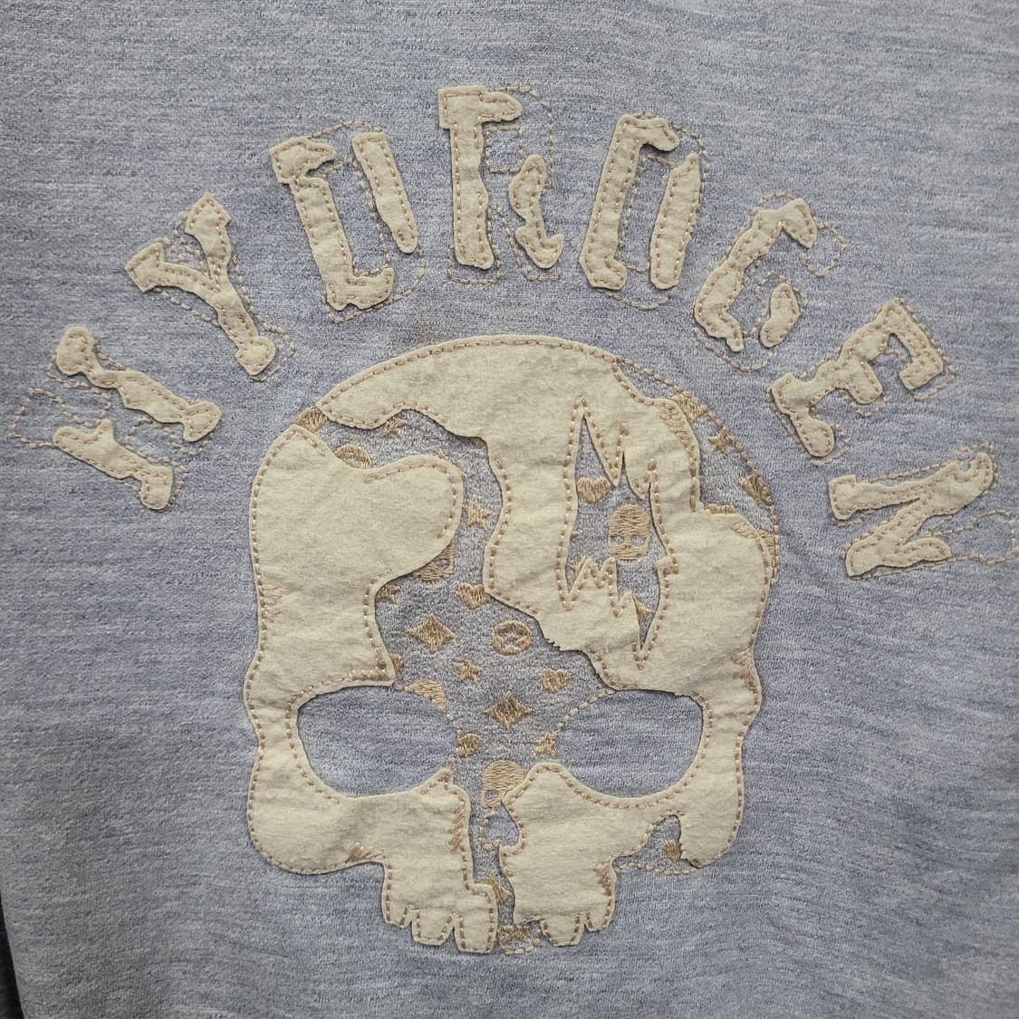 HYDROGEN DAMAGE SKULL 하이드로겐 빈티지 스컬 후드 상품이미지3