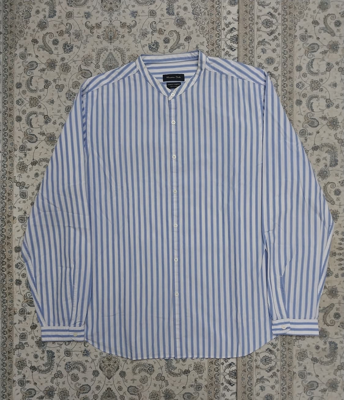 마시모두띠 밴드 차이나카라 스트라이프 셔츠 2XL 상품이미지1