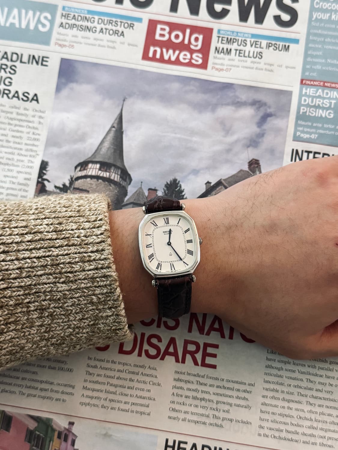 Seiko 세이코 로만 인덱스 스퀘어 쿼츠 상품이미지6