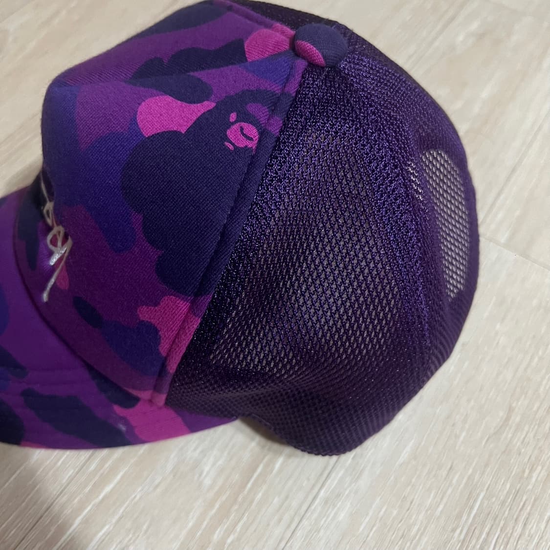 스투시 x 베이프 트러커 캡 퍼플 상품이미지6