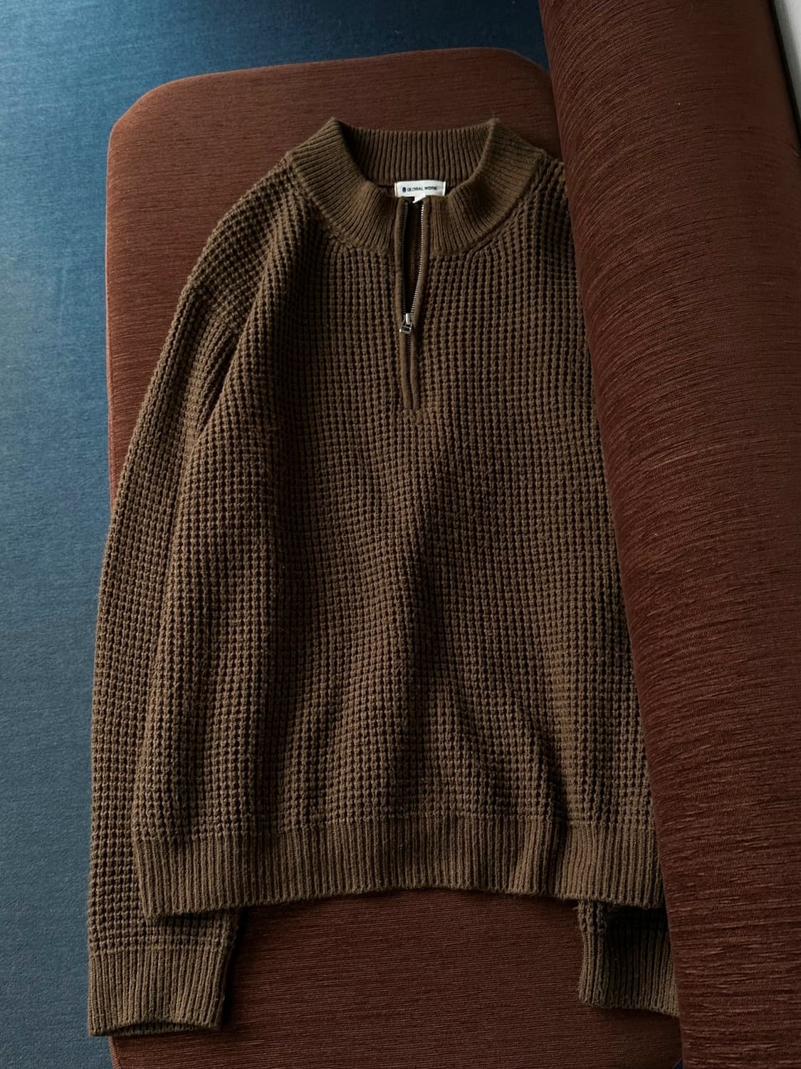 Middle gauge fisherman knit top 상품이미지1