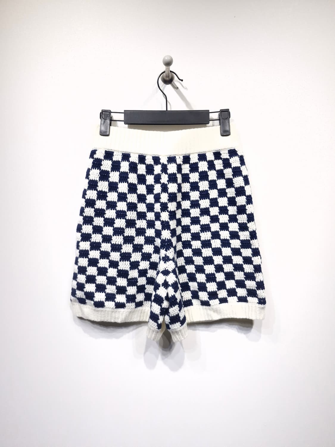 한섬쉬림프 SHRIMPS 체커보드 니트 쇼츠[호칭8] 상품이미지3