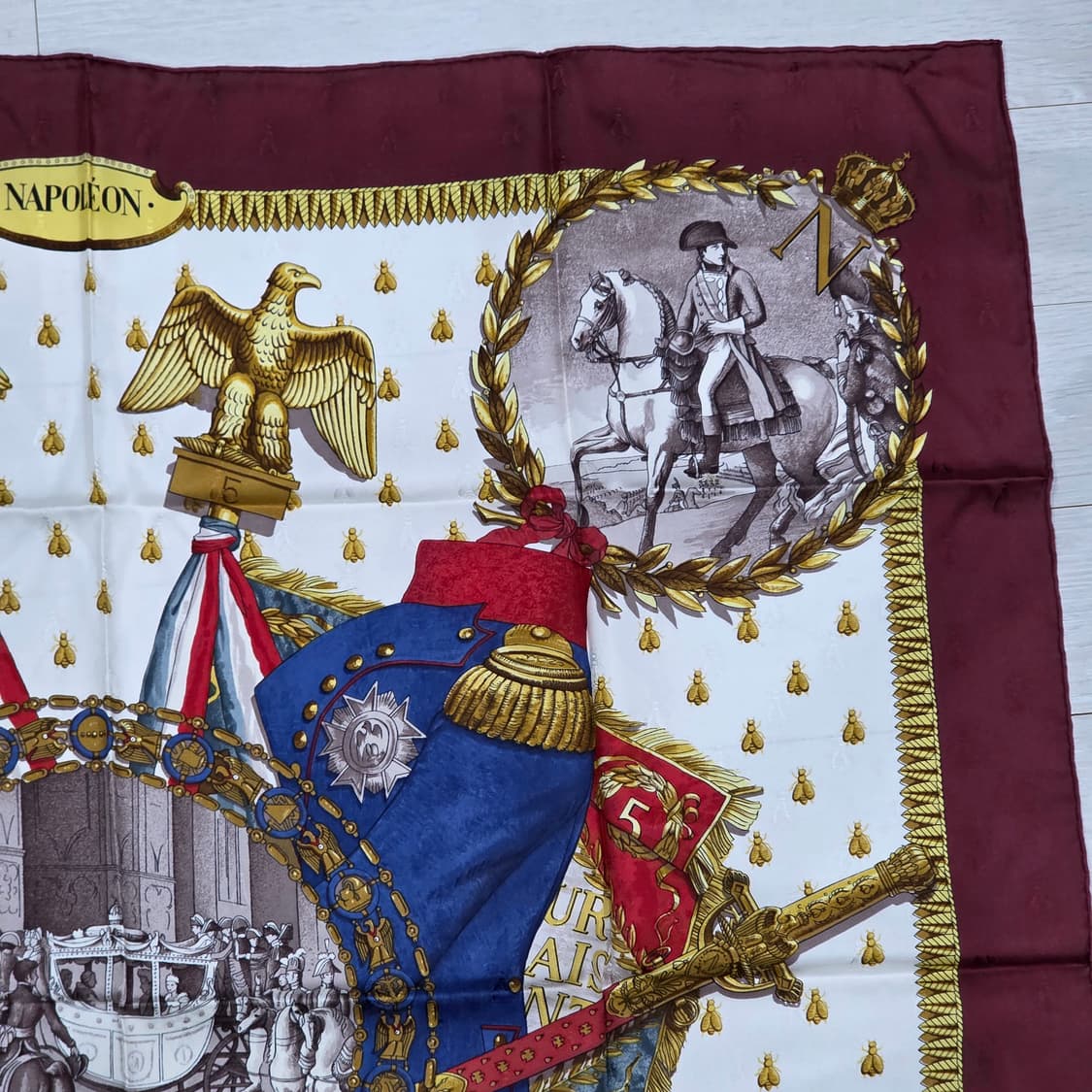 에르메스 까레90 나폴레옹 버건디 상품이미지4