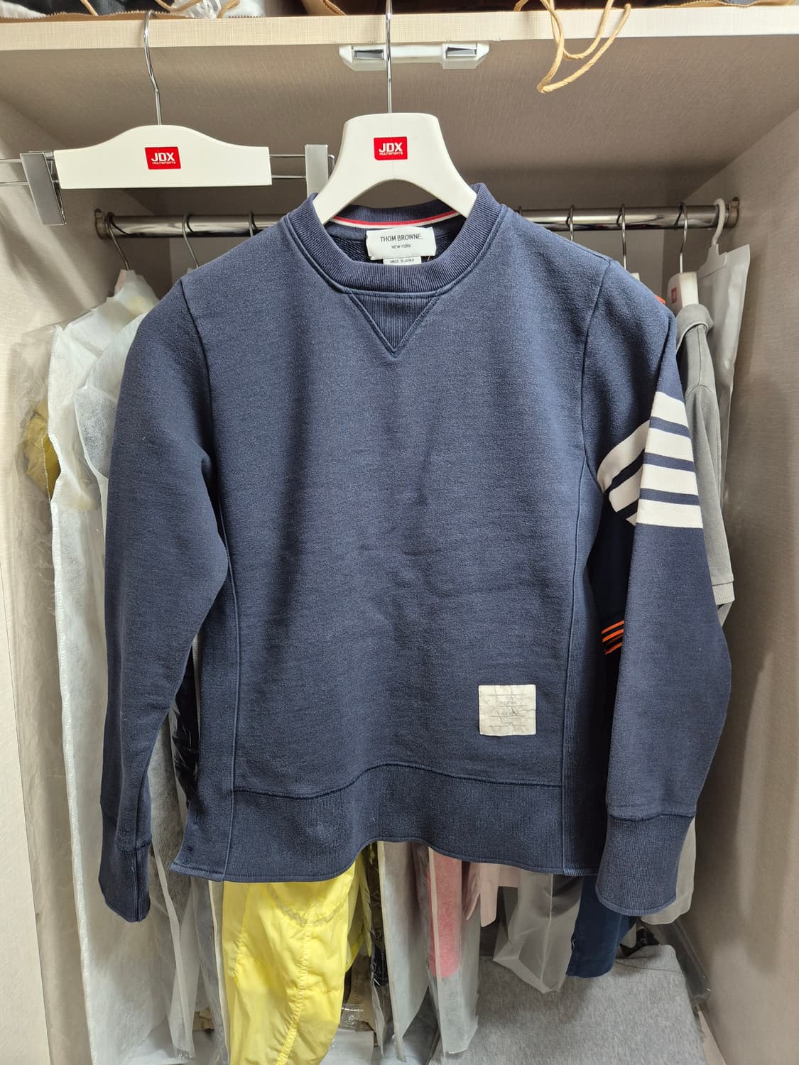 정품 톰브라운 맨투맨 2 네이비 상품이미지1