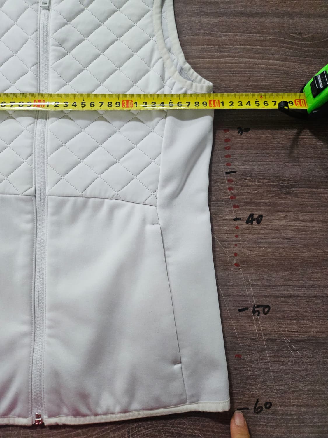 아디다스 퀼팅 조끼 화이트 여성용  S 상품이미지6