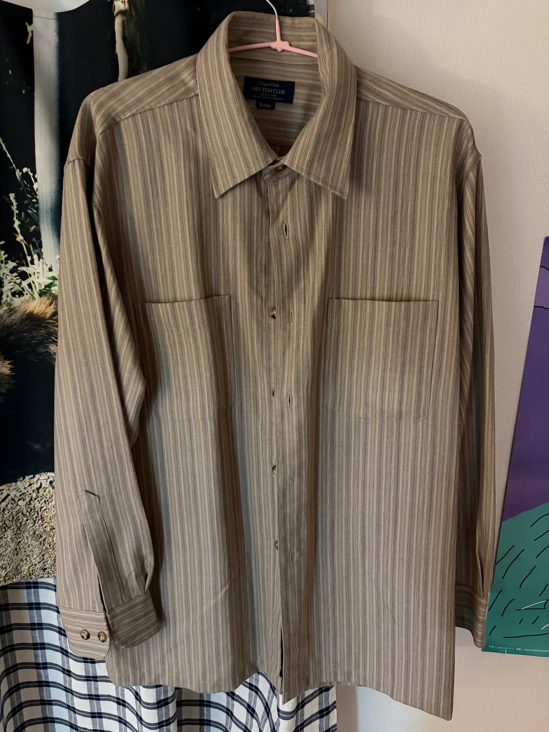 빈티지 스트라이프 셔츠 상품이미지1