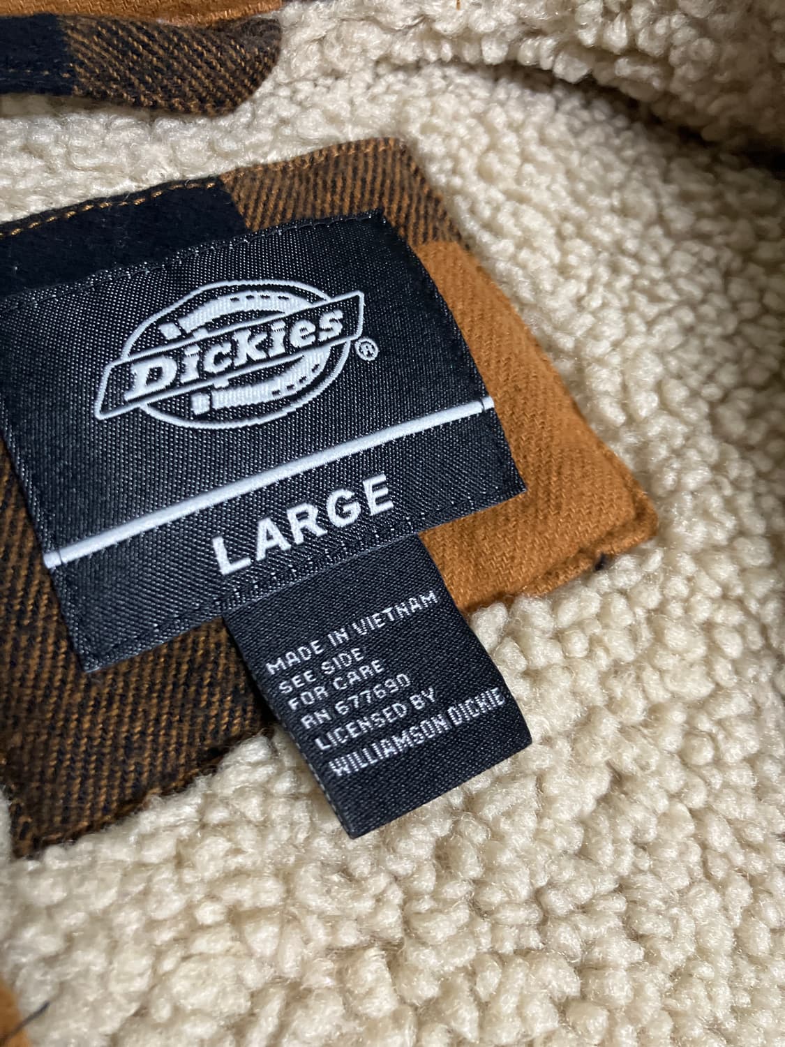 디키즈 체크 양털 자켓 상품이미지2