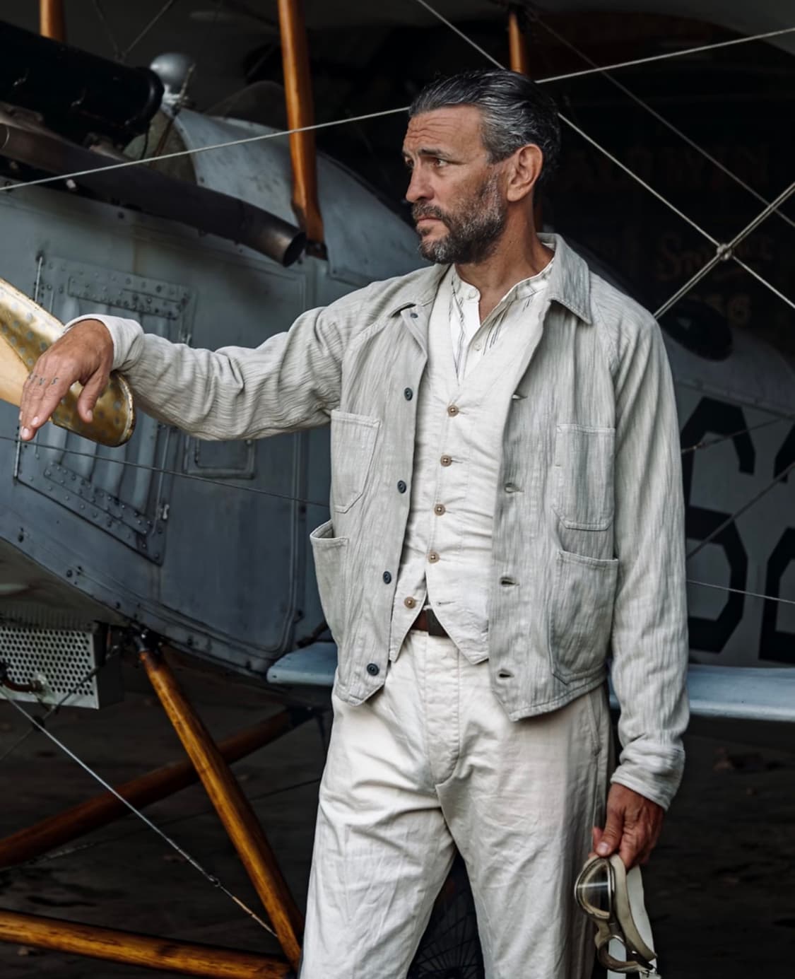 [M] RRL 니트 헤링본 트윌 자켓 상품이미지1