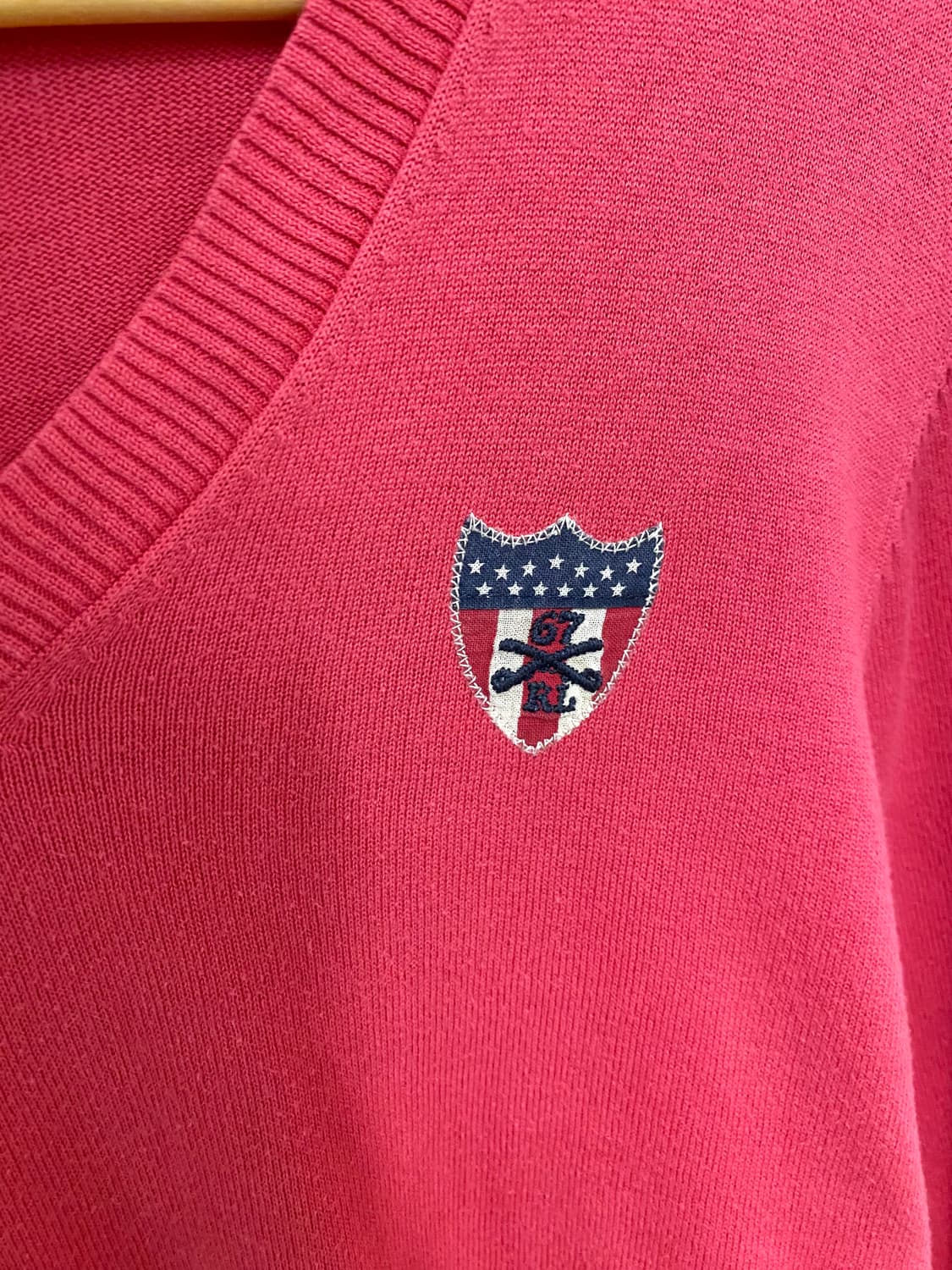 POLO JEANS CO v-neck knit 폴로 성조기 와펜 면니트 상품이미지4