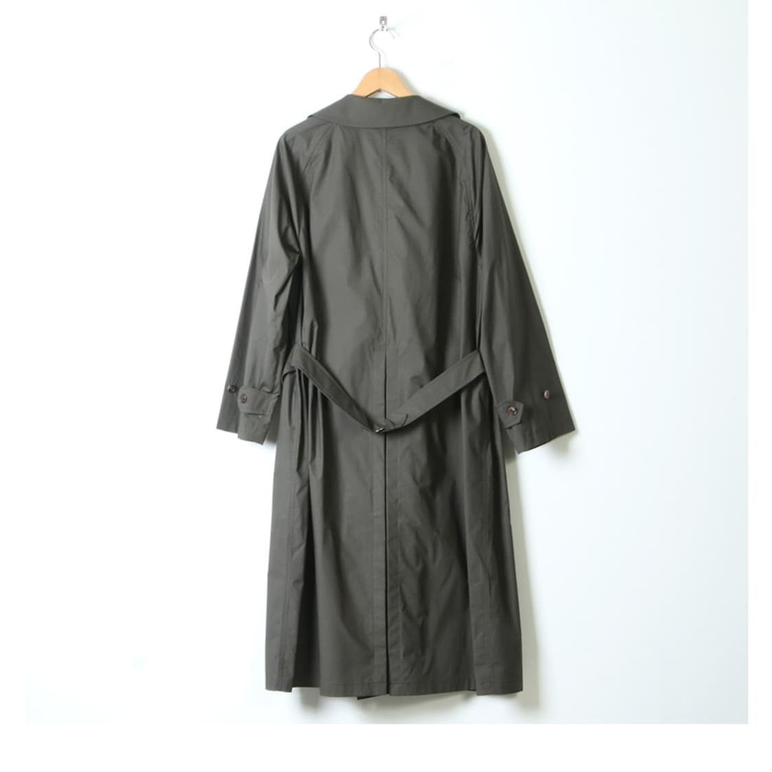 [4] 시오타 수빈 코튼 타이로켄 코트 차콜그레이 상품이미지2