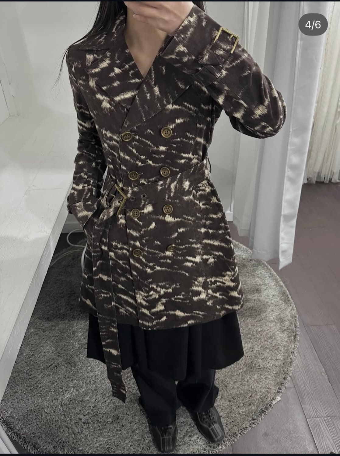 michael kors pattern belt jacket 상품이미지5